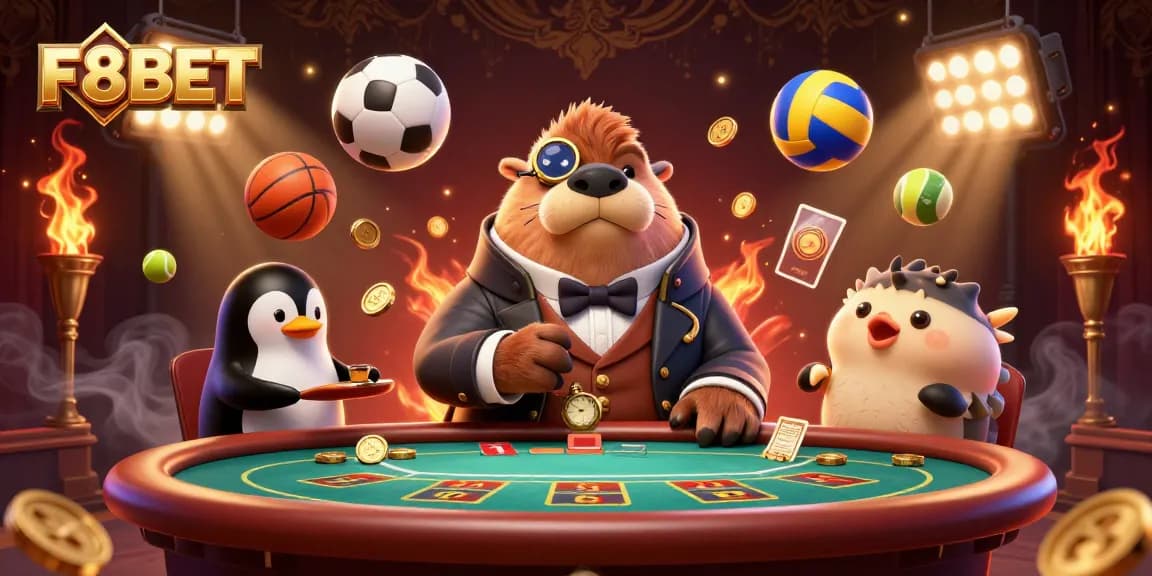 Experience the thrill of F8BET gaming with our vibrant underwater poker scene filled with dynamic elements.