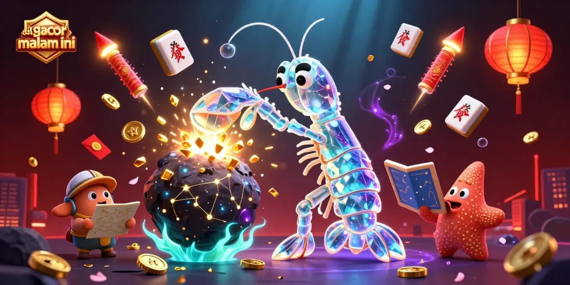 Experience the thrilling action of slot gacor malam ini with dynamic characters in an ultra-detailed 3D casino scene.