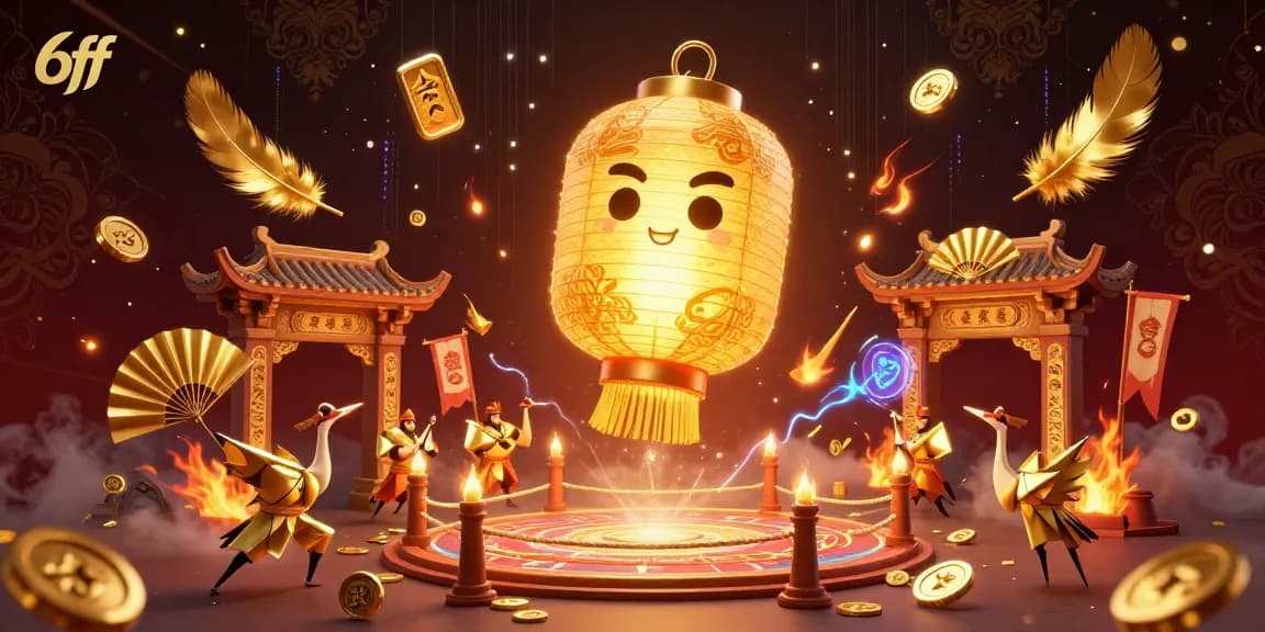 Experience thrilling wins at the 6ff casino featuring golden lantern spirits, warriors, and dynamic game elements.