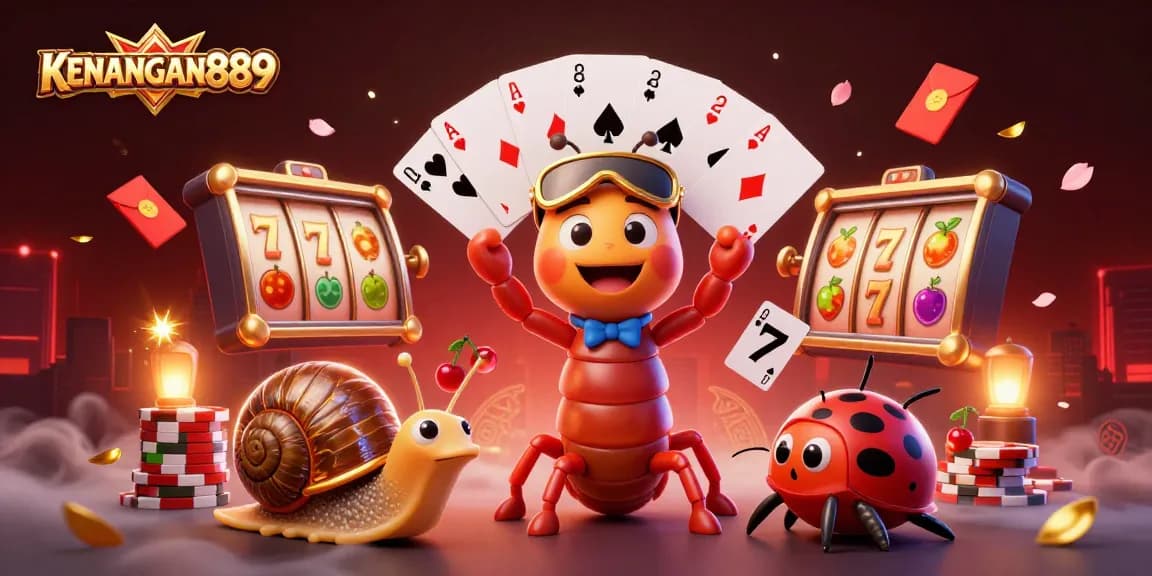 Engage with KENANGAN889's vibrant slot reels and excitement in this dynamic gambling scene.