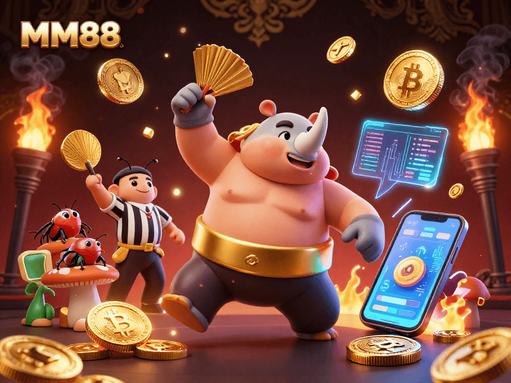 Experience thrilling gameplay at MM88 with our exciting casino illustration showcasing action-packed entertainment.