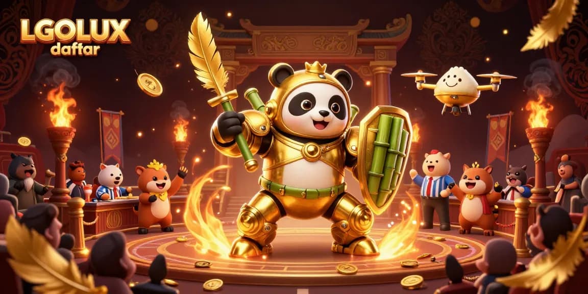 Catch the excitement at LGOLUX daftar with golden panda piloting thrilling slot adventures!