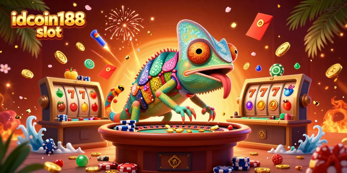 Experience the excitement of idcoin188 slot with a vibrant casino scene bringing luck and winning fun.