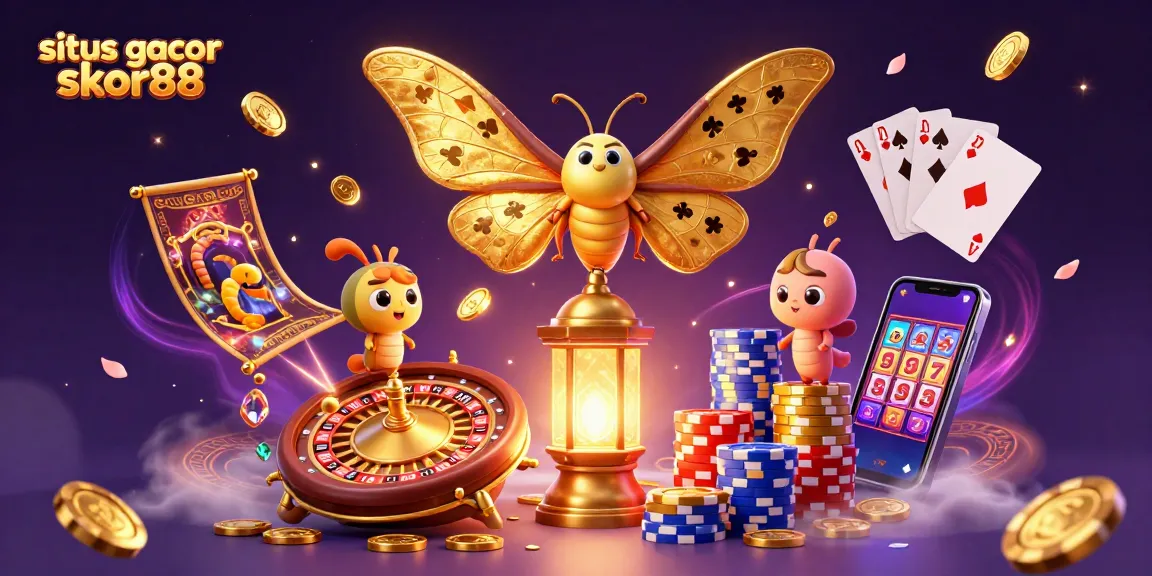 Experience dynamic betting action at situs gacor skor88 with vibrant gaming elements capturing the excitement of online gambling.
