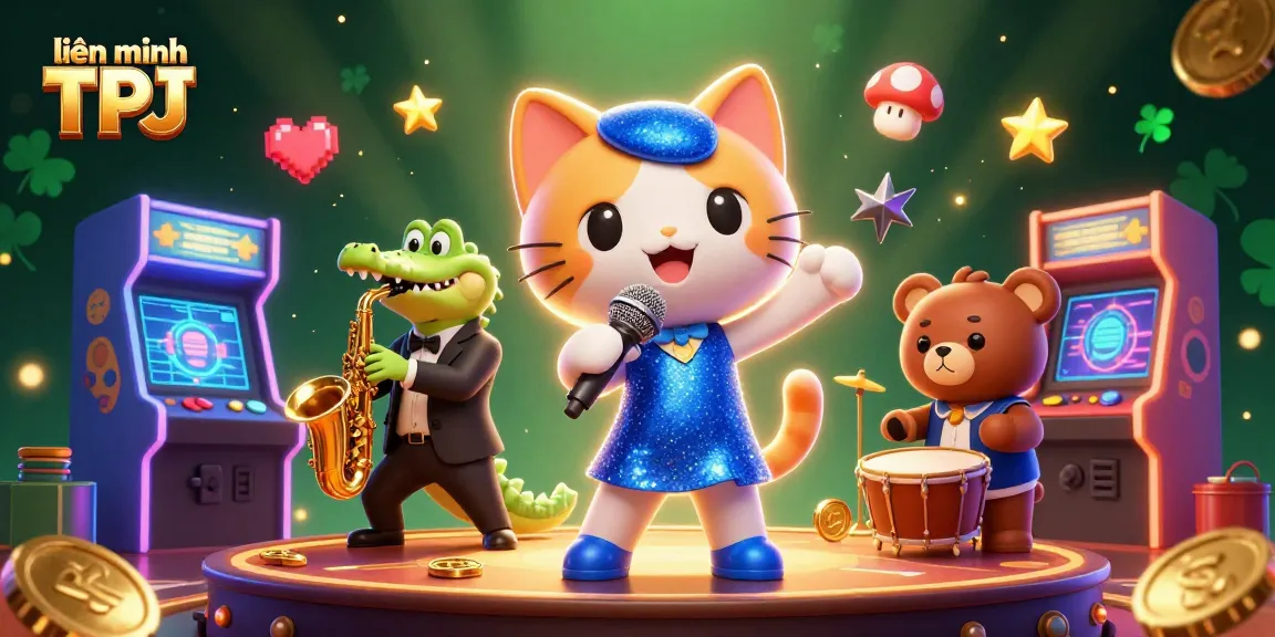 Experience the excitement of liên minh TPJ with a lively casino scene featuring engaging characters and dynamic visuals.