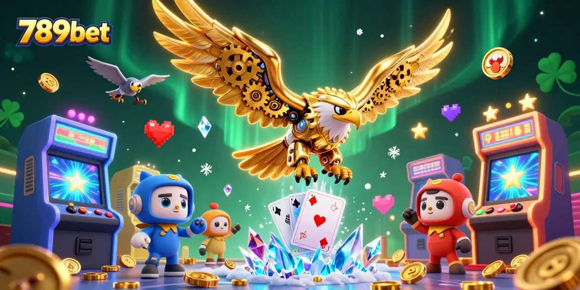 Experience thrilling gameplay with 789bet's engaging 3D casino scene featuring vibrant arcade elements.