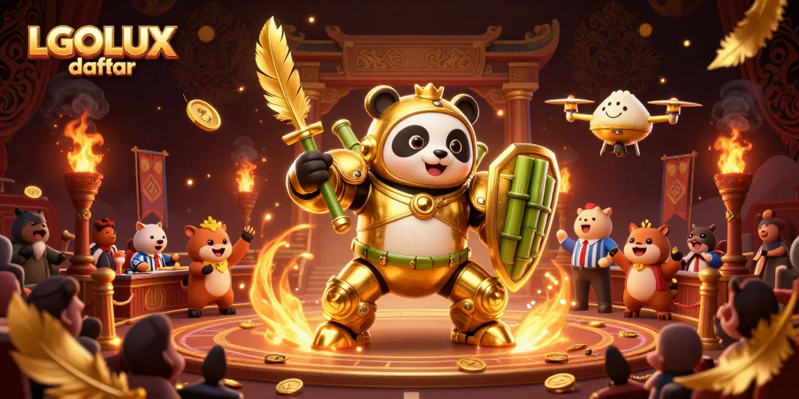 Catch the excitement at LGOLUX daftar with golden panda piloting thrilling slot adventures!