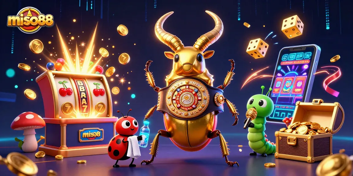 Miso88 offers an exciting casino experience with vibrant characters in a dynamic jackpot scene.