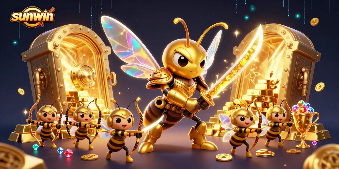 Engage with sunwin's thrilling casino adventure featuring samurai-themed characters and vibrant treasures.